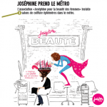 Opération "Joséphine prend le métro", un salon de beauté dans le métro